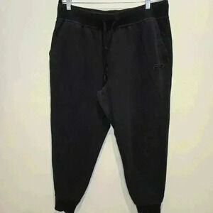Fila Black Joggers Sweatpants Women's XXL Drawstring close